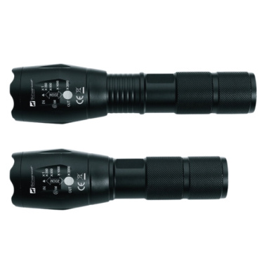 Logo trade promotional item photo of: Flashlight ANTELAO Schwarzwolf