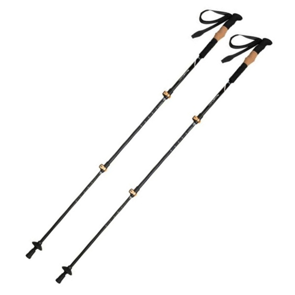 Logo trade promotional product photo of: Trekking poles DENALI Schwarzwolf