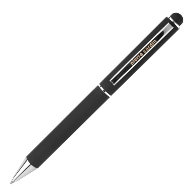 Logo trade promotional gifts image of: Metal ballpoint pen, touch pen, soft touch CLAUDIE Pierre Cardin