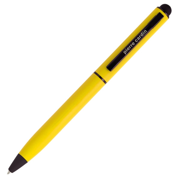 Logo trade promotional giveaways image of: Metal ballpoint pen, touch pen, soft touch CELEBRATION Pierre Cardin