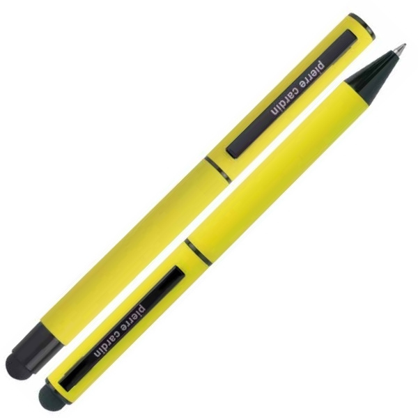 Logotrade promotional product image of: Writing set touch pen, soft touch CELEBRATION Pierre Cardin