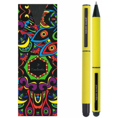 Logo trade business gift photo of: Writing set touch pen, soft touch CELEBRATION Pierre Cardin