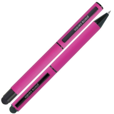 Logotrade promotional product picture of: Writing set touch pen, soft touch CELEBRATION Pierre Cardin