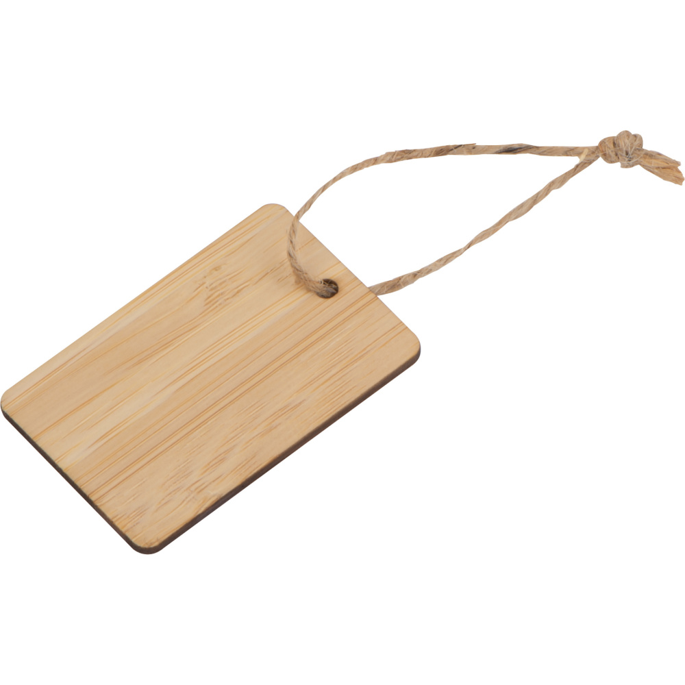 Logo trade promotional merchandise picture of: Bamboo Pendant SALAMANCA