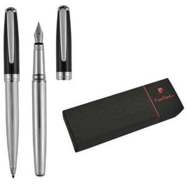 Logo trade promotional gifts picture of: Writing set ballpoint pen & fountain pen CHRISTOPHE Pierre Cardin