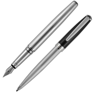 Logo trade business gifts image of: Writing set ballpoint pen & fountain pen CHRISTOPHE Pierre Cardin