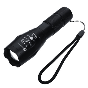 Logotrade promotional gift image of: Flashlight DELGADA Schwarzwolf