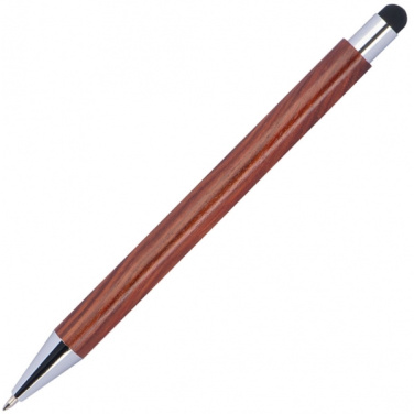 Logo trade promotional giveaway photo of: Wooden ballpen BILZEN