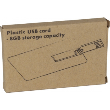 Logo trade advertising products image of: USB Card SLOUGH 8 GB