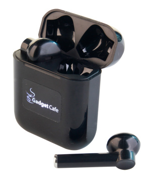 Logotrade promotional product image of: Wireless earbuds with light up logo