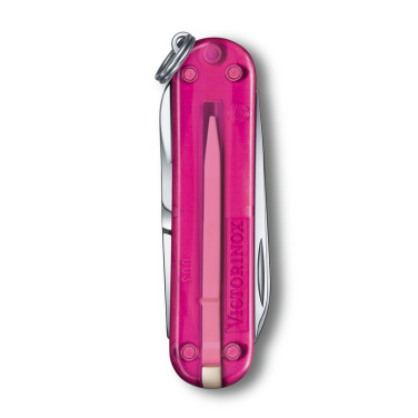 Logo trade promotional giveaways image of: Pocket knife Classic SD transparent Victorinox