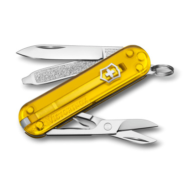 Logo trade corporate gifts image of: Pocket knife Classic SD transparent Victorinox