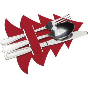 Logo trade corporate gift photo of: Cutlery pad in Christmas tree shape DUFFEL