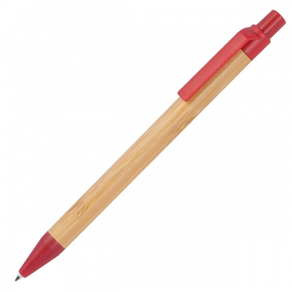 Logo trade promotional gifts picture of: Wheatstraw and bamboo ballpen HALLE