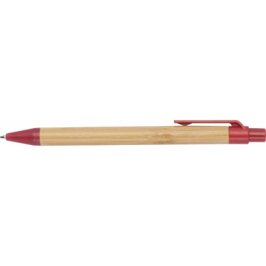 Logotrade promotional item image of: Wheatstraw and bamboo ballpen HALLE