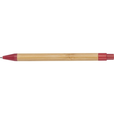 Logo trade advertising products image of: Wheatstraw and bamboo ballpen HALLE