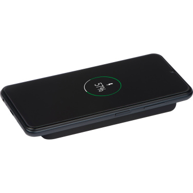 Logo trade business gifts image of: Wireless charger and powerbank 8000 mAh MILAN