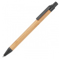 Wheatstraw and bamboo ballpen HALLE, black