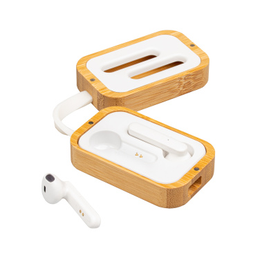 Logo trade promotional merchandise photo of: Bluetooth earbuds BARCELONA