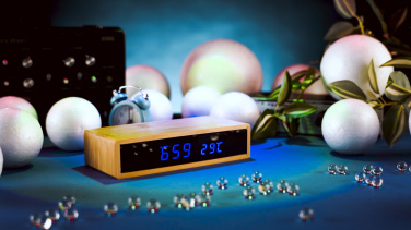 Logo trade corporate gifts picture of: Desk clock TRONDHEIM