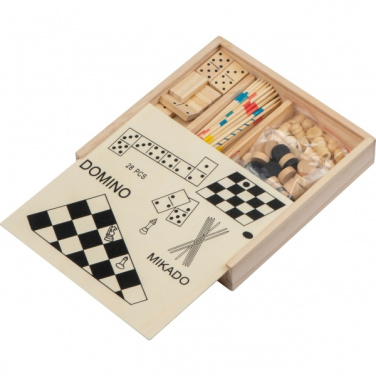 Logotrade promotional merchandise picture of: Wooden game collection RIGA