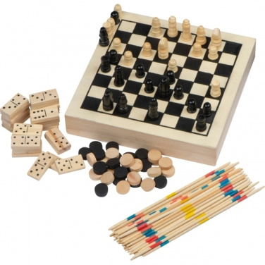 Logo trade promotional gift photo of: Wooden game collection RIGA