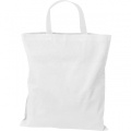 Cotton bag with short handles BREGENZ, white