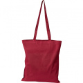 Cotton bag with long handles COPENHAGEN, burgundy