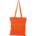 Cotton bag with long handles COPENHAGEN, orange