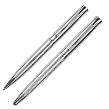 Logotrade corporate gifts photo of: Metal set of ballpoint pen and roller ROI