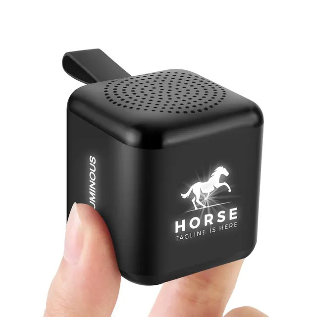 Logotrade promotional gift picture of: Mini speaker with enlighted logo for engraving