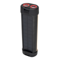 Solar flashlight with power bank, ES982, black