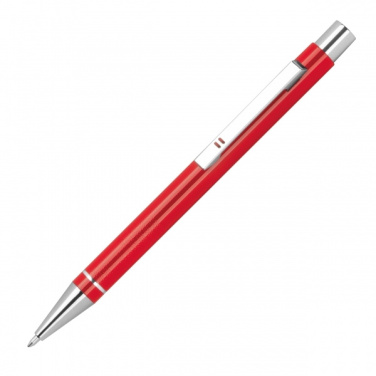 Logo trade promotional merchandise image of: Metal semi gel ballpoint Pen ALMEIRA