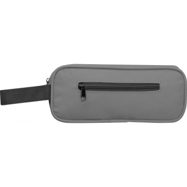 Logo trade corporate gifts image of: Toiletry bag RPET NEUCHATEL