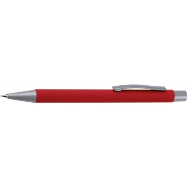 Logo trade corporate gifts image of: Mechanical pencil soft touch ANCONA