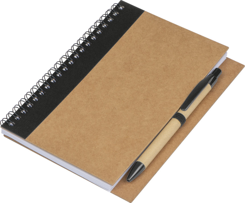 Logo trade promotional gift photo of: Spiral notebook Ravenna