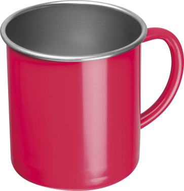 Logo trade promotional products image of: Steel cup Trezzo