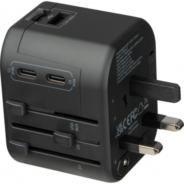 Logo trade promotional gift photo of: Travel Adapter Maracena