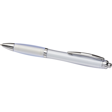 Logotrade business gift image of: Curvy ballpoint pen with frosted barrel and grip