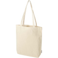 Florida 270 g/m² GRS recycled tote bag 10L, Natural