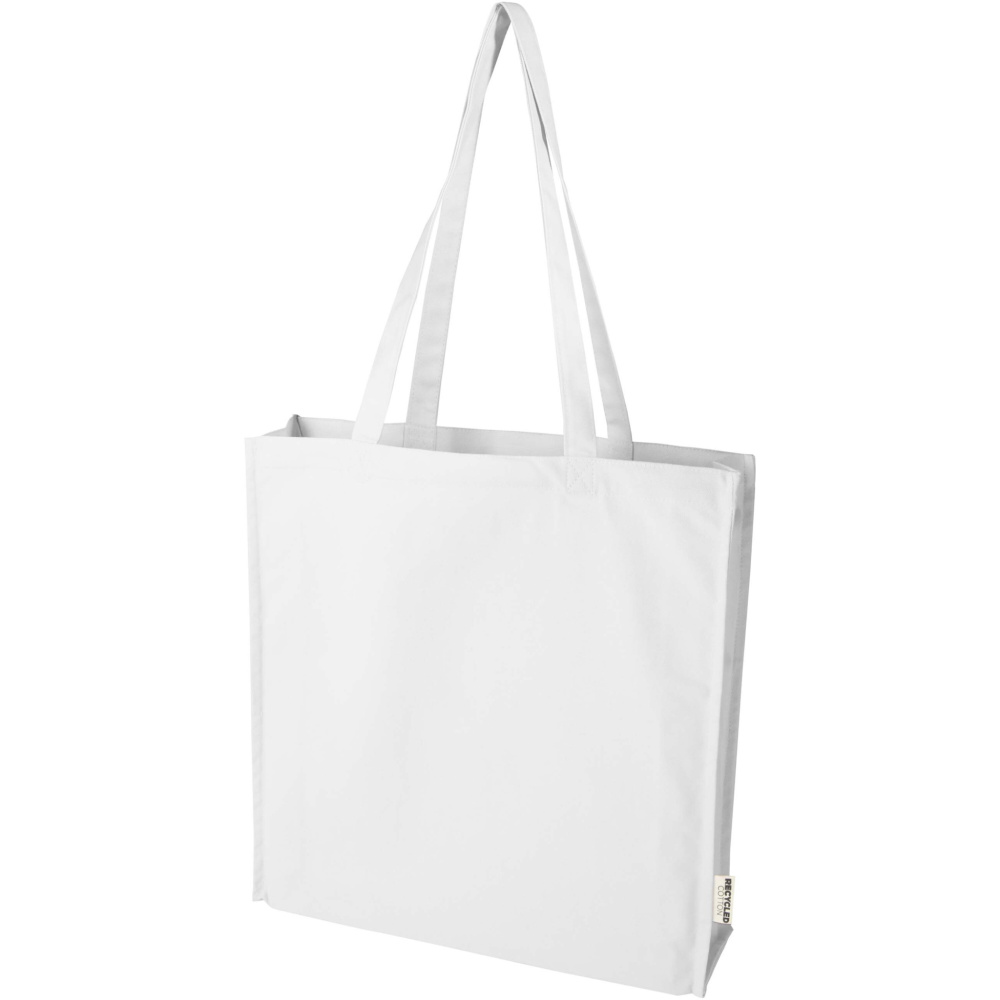 Logo trade corporate gift photo of: Florida 270 g/m² GRS recycled gusset tote bag 14L