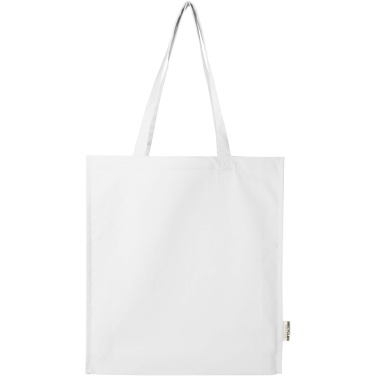 Logo trade promotional item photo of: Florida 270 g/m² GRS recycled gusset tote bag 14L