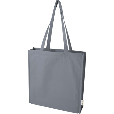 Logotrade promotional item image of: Florida 270 g/m² GRS recycled gusset tote bag 14L