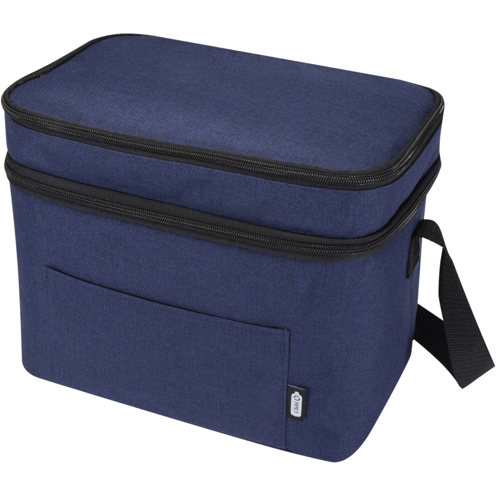 Logo trade promotional product photo of: Tundra GRS RPET double compartments cooler bag 13L