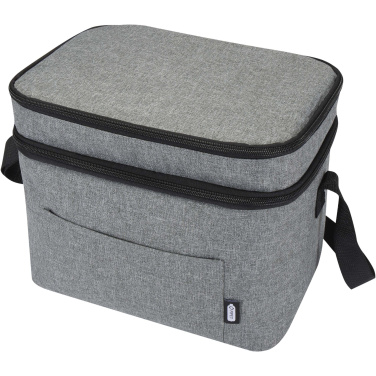 Logotrade corporate gift image of: Tundra GRS RPET double compartments cooler bag 13L