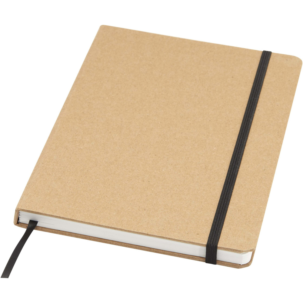 Logo trade promotional items picture of: Holm A5 stone paper hard cover notebook with lined pages