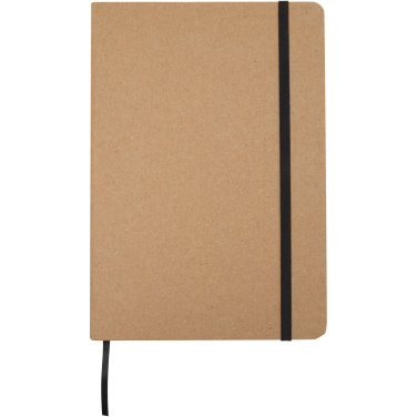 Logo trade promotional gifts picture of: Holm A5 stone paper hard cover notebook with lined pages