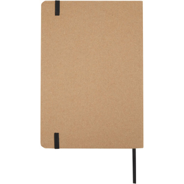 Logo trade promotional item photo of: Holm A5 stone paper hard cover notebook with lined pages