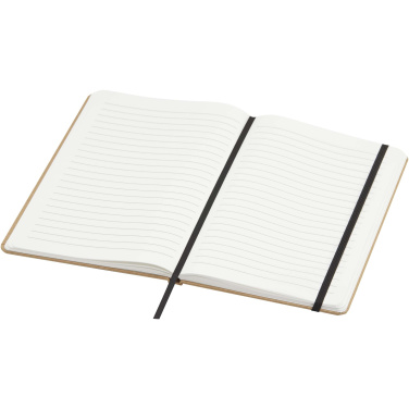 Logo trade corporate gifts image of: Holm A5 stone paper hard cover notebook with lined pages