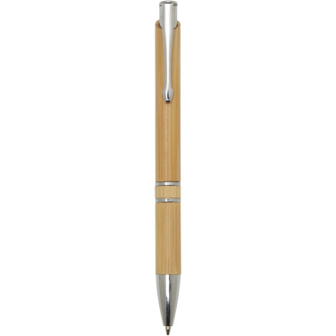 Logotrade promotional merchandise image of: Wicker bamboo ballpoint pen